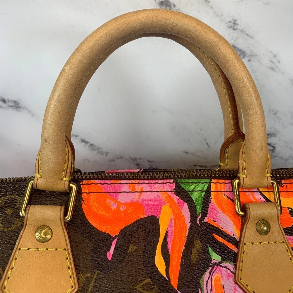 Louis Vuitton Roses Speedy 30 Monogram bag Pink Floral Sprouse Limited Edition - Picture 4 of 16